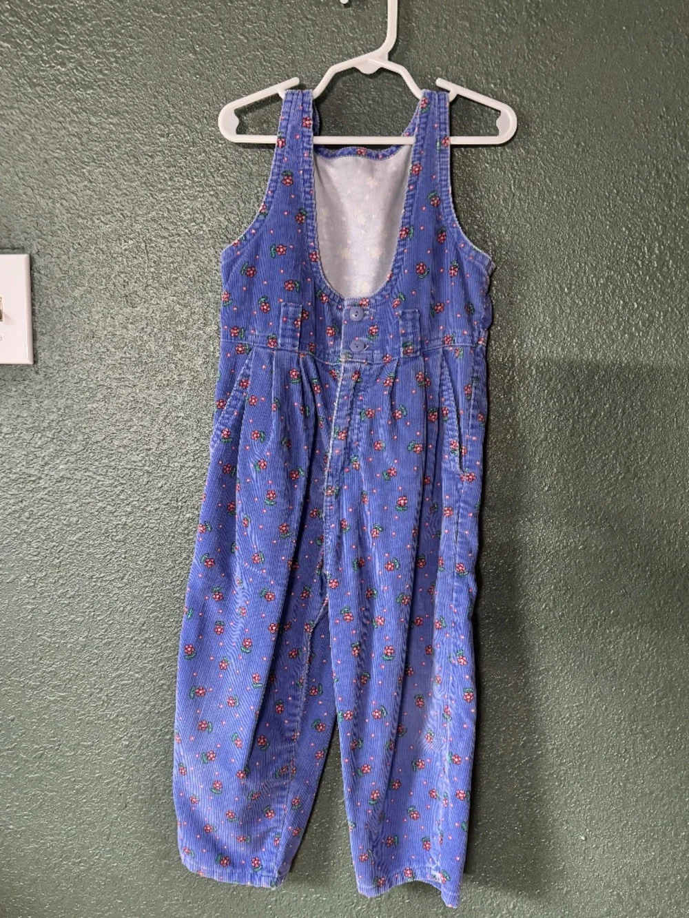vintage 90s OshKosh B'gosh blue corduroy overalls